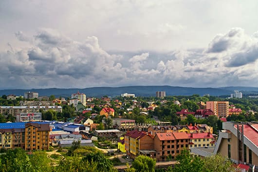 Трускавец. Панорама города